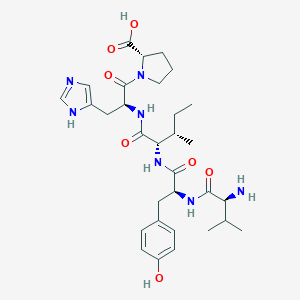 molecular formula C31H45N7O7 B040271 血管紧张素 I/II (3-7) CAS No. 122483-84-5
