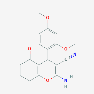 2-amino-4-(2,4-dimethoxyphenyl)-5-oxo-5,6,7,8-tetrahydro-4H-chromene-3-carbonitrile
