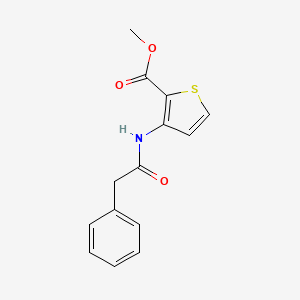 molecular formula C14H13NO3S B4027134 METHYL 3-[(2-PHENYLACETYL)AMINO]-2-THIOPHENECARBOXYLATE 