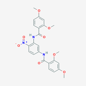 molecular formula C24H23N3O8 B4027197 N,N'-(4-nitro-1,3-phenylene)bis(2,4-dimethoxybenzamide) 
