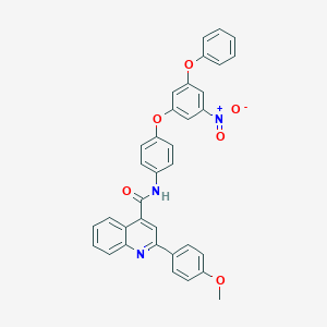 2-(4-methoxyphenyl)-N-[4-(3-nitro-5-phenoxyphenoxy)phenyl]quinoline-4-carboxamide