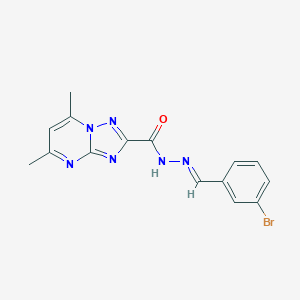 N'-(3-bromobenzylidene)-5,7-dimethyl[1,2,4]triazolo[1,5-a]pyrimidine-2-carbohydrazide