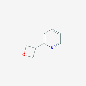 molecular formula C8H9NO B040274 2-(Oxetan-3-yl)pyridine CAS No. 117267-56-8