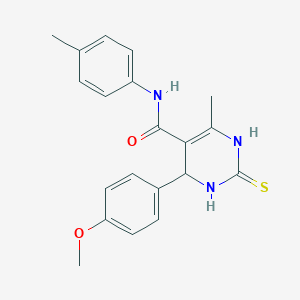 4-(4-methoxyphenyl)-6-methyl-N-(4-methylphenyl)-2-sulfanylidene-3,4-dihydro-1H-pyrimidine-5-carboxamide
