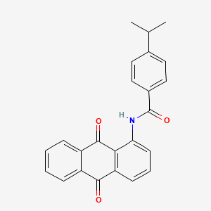 molecular formula C24H19NO3 B4027443 N-(9,10-dioxo-9,10-dihydro-1-anthracenyl)-4-isopropylbenzamide 