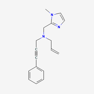 molecular formula C17H19N3 B4027477 N-[(1-methyl-1H-imidazol-2-yl)methyl]-N-(3-phenylprop-2-yn-1-yl)prop-2-en-1-amine 