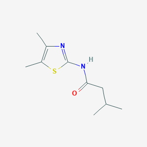 molecular formula C10H16N2OS B4027573 N-(4,5-dimethyl-1,3-thiazol-2-yl)-3-methylbutanamide 