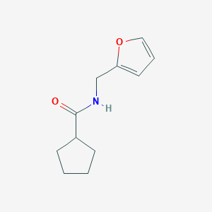 molecular formula C11H15NO2 B4027889 N-(furan-2-ylmethyl)cyclopentanecarboxamide 