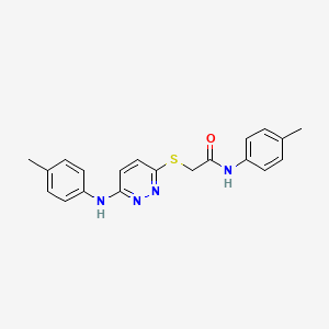 molecular formula C20H20N4OS B4027924 N-(4-methylphenyl)-2-({6-[(4-methylphenyl)amino]pyridazin-3-yl}sulfanyl)acetamide 