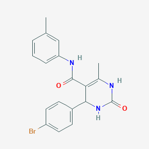 molecular formula C19H18BrN3O2 B402796 4-(4-bromophenyl)-6-methyl-N-(3-methylphenyl)-2-oxo-1,2,3,4-tetrahydropyrimidine-5-carboxamide 