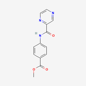 molecular formula C13H11N3O3 B4028070 METHYL 4-(PYRAZINE-2-AMIDO)BENZOATE 