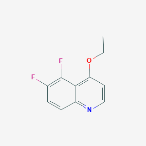 molecular formula C11H9F2NO B040281 4-Ethoxy-5,6-difluoroquinoline CAS No. 117201-02-2