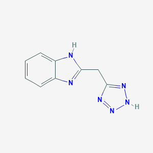 molecular formula C9H8N6 B402810 2-(1H-Tetrazol-5-ylmethyl)-1H-benzoimidazole 