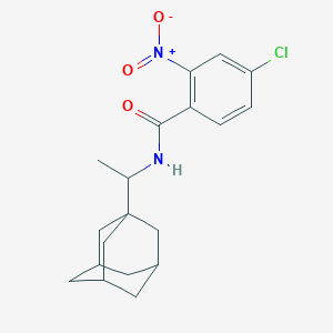 molecular formula C19H23ClN2O3 B4028197 N-[1-(1-adamantyl)ethyl]-4-chloro-2-nitrobenzamide 
