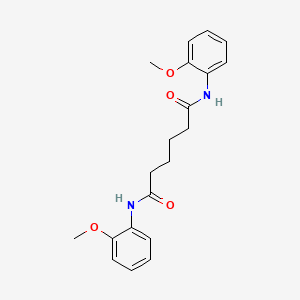 molecular formula C20H24N2O4 B4028266 N,N'-bis(2-methoxyphenyl)hexanediamide 
