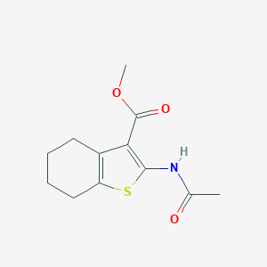 molecular formula C12H15NO3S B402827 Methyl 2-acetamido-4,5,6,7-tetrahydrobenzo[b]thiophene-3-carboxylate CAS No. 92539-89-4