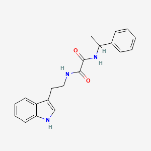 molecular formula C20H21N3O2 B4028312 N-[2-(1H-indol-3-yl)ethyl]-N'-(1-phenylethyl)ethanediamide 