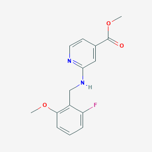 molecular formula C15H15FN2O3 B4028347 methyl 2-[(2-fluoro-6-methoxybenzyl)amino]isonicotinate 