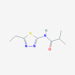 molecular formula C8H13N3OS B402850 N-(5-ethyl-1,3,4-thiadiazol-2-yl)-2-methylpropanamide 