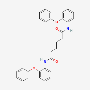 molecular formula C30H28N2O4 B4028514 N,N'-bis(2-phenoxyphenyl)hexanediamide 