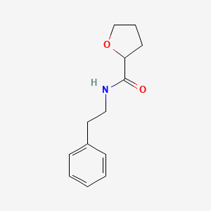 molecular formula C13H17NO2 B4028689 N-PHENETHYLTETRAHYDRO-2-FURANCARBOXAMIDE 