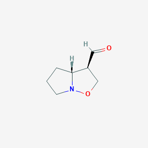 (3R,3Ar)-2,3,3a,4,5,6-hexahydropyrrolo[1,2-b][1,2]oxazole-3-carbaldehyde