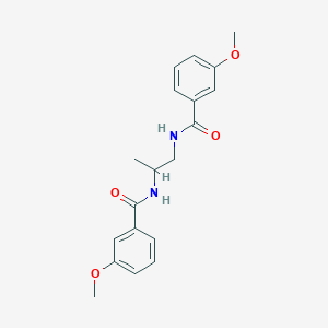 molecular formula C19H22N2O4 B4028728 N,N'-propane-1,2-diylbis(3-methoxybenzamide) 