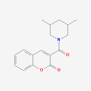 molecular formula C17H19NO3 B4028827 3-[(3,5-dimethylpiperidin-1-yl)carbonyl]-2H-chromen-2-one 