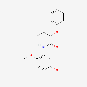 molecular formula C18H21NO4 B4029042 N-(2,5-dimethoxyphenyl)-2-phenoxybutanamide 