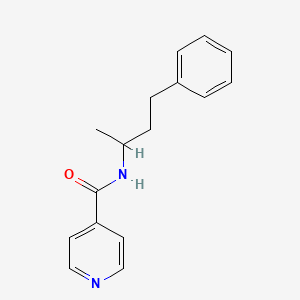 molecular formula C16H18N2O B4029262 N-(4-phenylbutan-2-yl)pyridine-4-carboxamide 