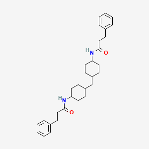 molecular formula C31H42N2O2 B4029337 N,N'-(methylenedi-4,1-cyclohexanediyl)bis(3-phenylpropanamide) 