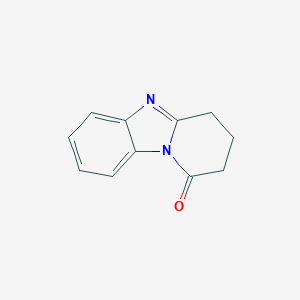 molecular formula C11H10N2O B040294 3,4-dihydro-2H-pyrido[1,2-a]benzimidazol-1-one CAS No. 111211-54-2