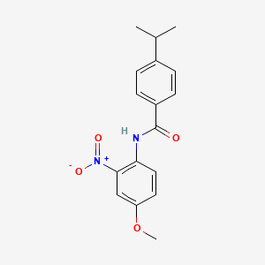 molecular formula C17H18N2O4 B4029433 N-(4-methoxy-2-nitrophenyl)-4-(propan-2-yl)benzamide 