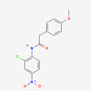 molecular formula C15H13ClN2O4 B4029695 N-(2-chloro-4-nitrophenyl)-2-(4-methoxyphenyl)acetamide 