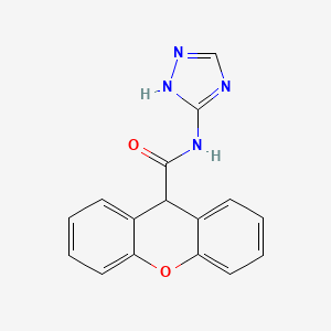 molecular formula C16H12N4O2 B4029811 N-(1H-1,2,4-triazol-3-yl)-9H-xanthene-9-carboxamide 