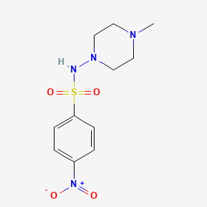 molecular formula C11H16N4O4S B4029832 N-(4-methyl-1-piperazinyl)-4-nitrobenzenesulfonamide 