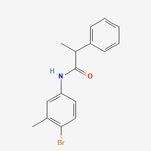 molecular formula C16H16BrNO B4029836 N-(4-bromo-3-methylphenyl)-2-phenylpropanamide 