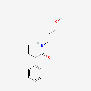 molecular formula C15H23NO2 B4029839 N-(3-ethoxypropyl)-2-phenylbutanamide 