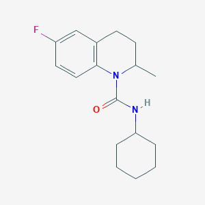 molecular formula C17H23FN2O B4029875 N-cyclohexyl-6-fluoro-2-methyl-3,4-dihydroquinoline-1(2H)-carboxamide 