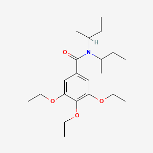 molecular formula C21H35NO4 B4029966 N,N-di(butan-2-yl)-3,4,5-triethoxybenzamide 