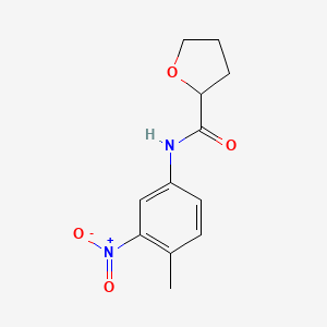 molecular formula C12H14N2O4 B4030073 N-(4-methyl-3-nitrophenyl)oxolane-2-carboxamide 