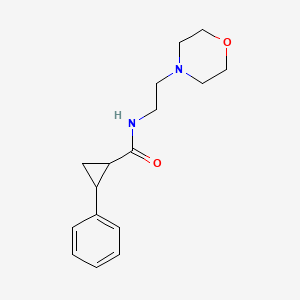 molecular formula C16H22N2O2 B4030163 N-[2-(MORPHOLIN-4-YL)ETHYL]-2-PHENYLCYCLOPROPANE-1-CARBOXAMIDE 