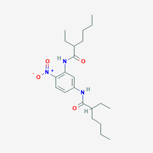 molecular formula C22H35N3O4 B4030264 N,N'-(4-nitrobenzene-1,3-diyl)bis(2-ethylhexanamide) 