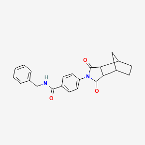 molecular formula C23H22N2O3 B4030366 N-benzyl-4-(1,3-dioxooctahydro-2H-4,7-methanoisoindol-2-yl)benzamide 