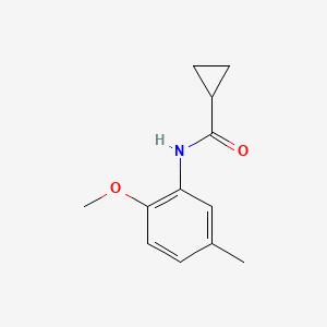 molecular formula C12H15NO2 B4030400 N-(2-methoxy-5-methylphenyl)cyclopropanecarboxamide 