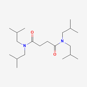molecular formula C20H40N2O2 B4030440 N,N,N',N'-tetrakis(2-methylpropyl)butanediamide CAS No. 14288-01-8
