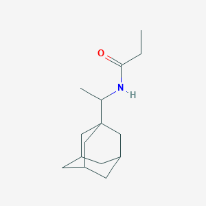 molecular formula C15H25NO B4030834 N-[1-(1-adamantyl)ethyl]propanamide 