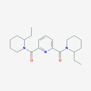 molecular formula C21H31N3O2 B4030856 Pyridine-2,6-diylbis[(2-ethylpiperidin-1-yl)methanone] 
