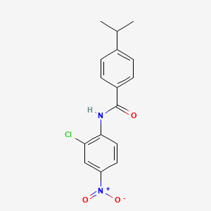 molecular formula C16H15ClN2O3 B4030980 N-(2-chloro-4-nitrophenyl)-4-isopropylbenzamide 