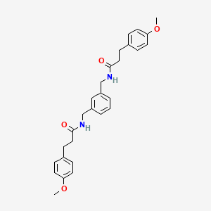 molecular formula C28H32N2O4 B4031043 N,N'-[1,3-phenylenebis(methylene)]bis[3-(4-methoxyphenyl)propanamide] 
